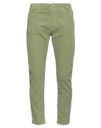 Berna Man Pants Green Size 34 Cotton, Elastane