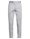 Berna Man Pants Grey Size 40 Cotton, Elastane In Gray