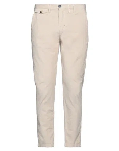 Berna Man Pants Ivory Size 32 Cotton, Elastane In Neutral