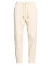 Berna Man Pants Ivory Size 34 Cotton, Elastane In White