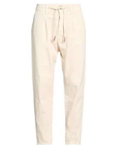 Berna Man Pants Ivory Size 34 Cotton, Elastane In White