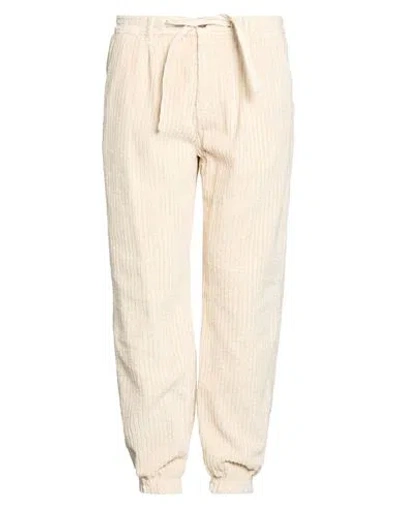 Berna Man Pants Ivory Size 36 Cotton In Neutral