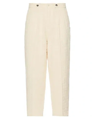 Berna Man Pants Ivory Size S Polyester, Elastane In White