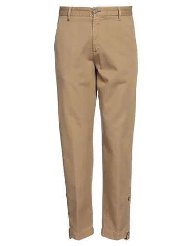Berna Man Pants Khaki Size 28 Cotton In Beige