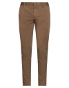 Berna Man Pants Khaki Size 28 Cotton, Elastane In Beige
