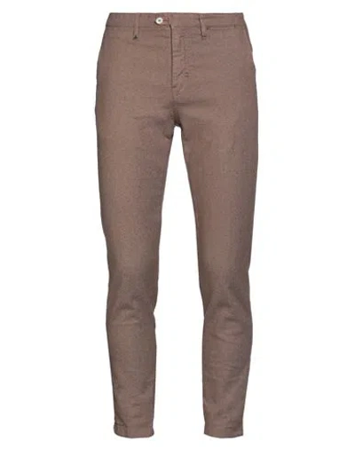 Berna Man Pants Light Brown Size 28 Cotton, Elastane In Beige