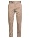 Berna Man Pants Light Brown Size 40 Cotton, Elastane