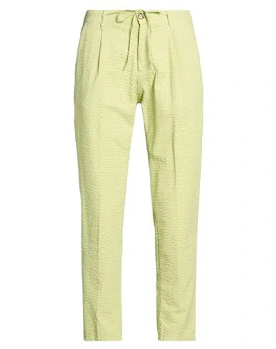 Berna Man Pants Light Green Size 36 Cotton, Elastane