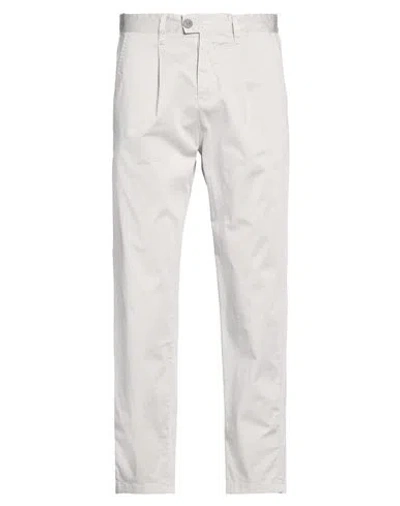 Berna Man Pants Light Grey Size 26 Cotton, Elastane In Gray