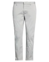Berna Man Pants Light Grey Size 34 Cotton, Elastane In Gray