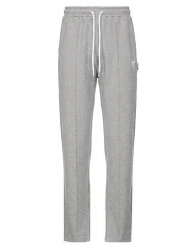 Berna Man Pants Light Grey Size L Cotton, Polyester