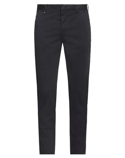 Berna Man Pants Midnight Blue Size 30 Cotton, Elastane In Black