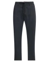 Berna Man Pants Midnight Blue Size 30 Cotton, Elastane In Blue