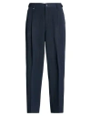 Berna Man Pants Midnight Blue Size 36 Polyester, Viscose, Elastane