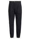 Berna Man Pants Midnight Blue Size 38 Polyester, Viscose, Elastane