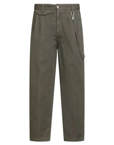Berna Man Pants Military Green Size 26 Cotton