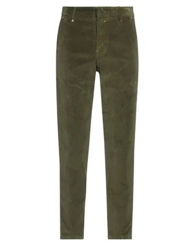 Berna Man Pants Military Green Size 28 Cotton, Elastane
