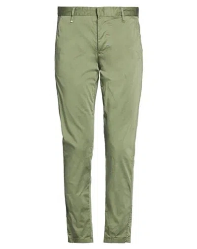 Berna Man Pants Military Green Size 30 Cotton, Elastane