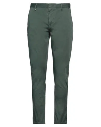 Berna Man Pants Military Green Size 36 Cotton, Elastane