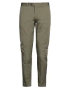 Berna Man Pants Military Green Size 38 Cotton, Elastane In Gray
