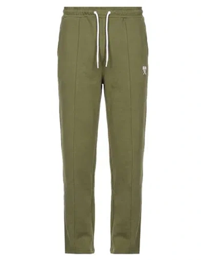 Berna Man Pants Military Green Size M Cotton, Polyester