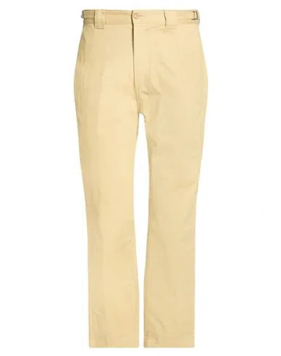 Berna Man Pants Mustard Size 30 Cotton, Elastane In Yellow