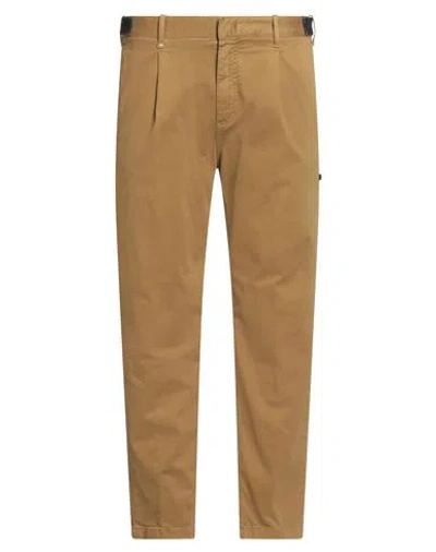 Berna Man Pants Mustard Size 38 Cotton, Elastane In Brown