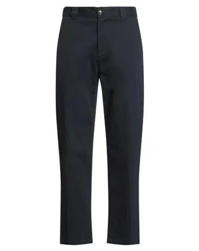 Berna Man Pants Navy Size 36 Cotton, Elastane In Black