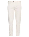 Berna Man Pants Off White Size 38 Cotton, Elastane