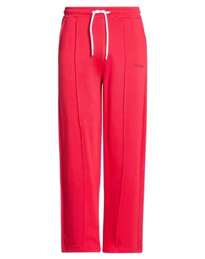 Berna Man Pants Red Size L Cotton