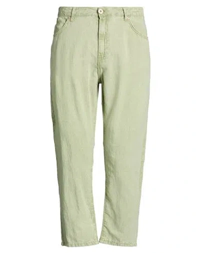 Berna Man Pants Sage Green Size 38 Linen, Cotton
