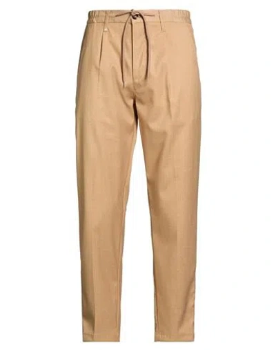 Berna Man Pants Sand Size 30 Polyester, Viscose, Elastane In Beige