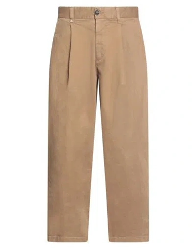 Berna Man Pants Sand Size 34 Cotton, Elastane In Nude
