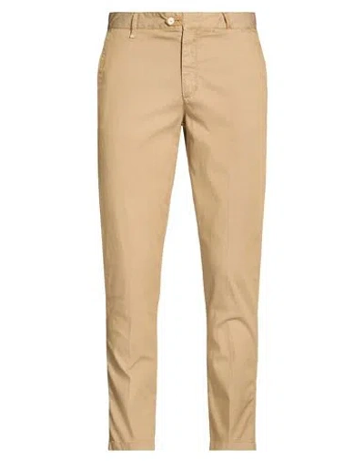 Berna Man Pants Sand Size 38 Cotton, Polyester, Elastane In Neutral