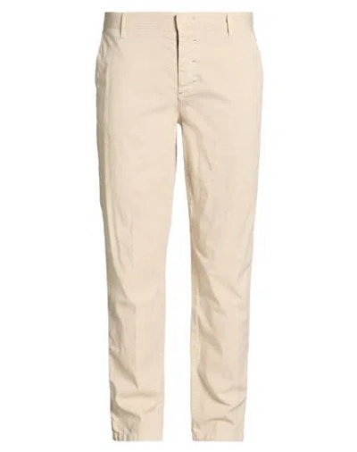 Berna Man Pants Sand Size 38 Linen, Cotton, Elastane In Neutral