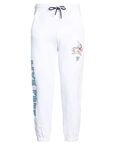 Berna Man Pants White Size L Cotton