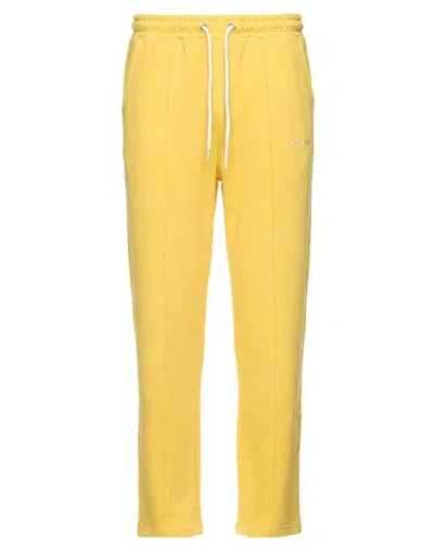 Berna Man Pants Yellow Size S Cotton