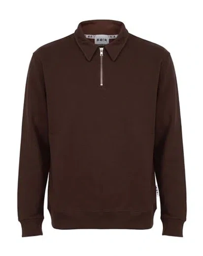 Berna Man Polo Shirt Chocolate Brown Size S Cotton, Polyester
