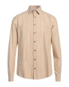 Berna Man Shirt Beige Size 3xl Cotton