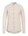 Berna Man Shirt Beige Size 3xl Linen