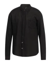 Berna Man Shirt Black Size 3xl Linen In Black