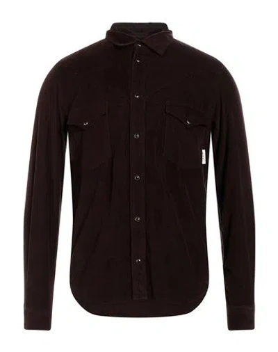 Berna Man Shirt Brown Size Xxl Cotton
