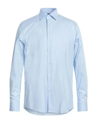 Berna Man Shirt Light Blue Size 3xl Cotton