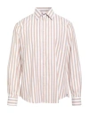Berna Man Shirt Light Brown Size 3xl Cotton In Brown