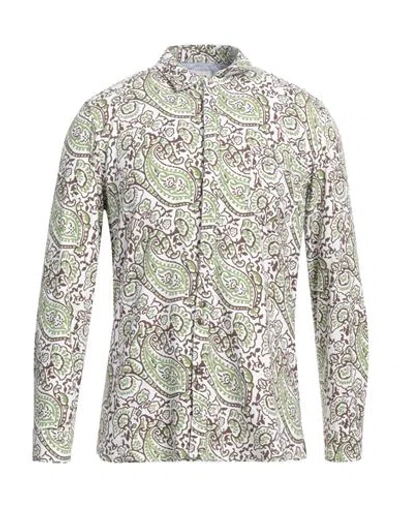 Berna Man Shirt Light Green Size 3xl Cotton