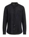 Berna Man Shirt Midnight Blue Size 3xl Linen