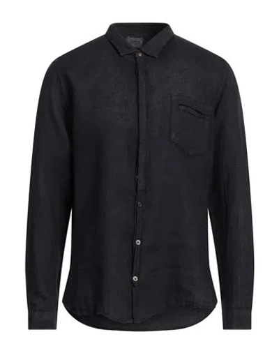 Berna Man Shirt Midnight Blue Size 3xl Linen