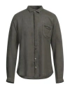 Berna Man Shirt Military Green Size 3xl Linen
