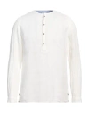 Berna Man Shirt White Size Xxl Linen