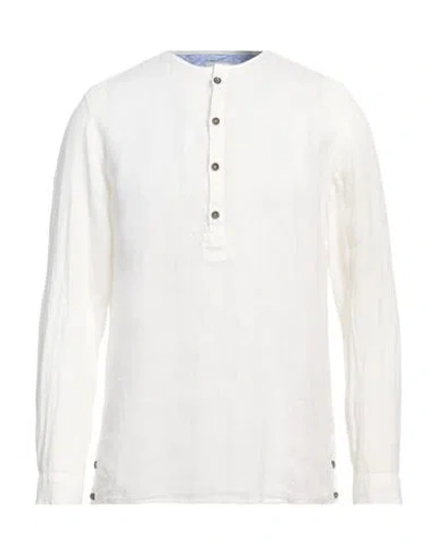 Berna Man Shirt White Size Xxl Linen